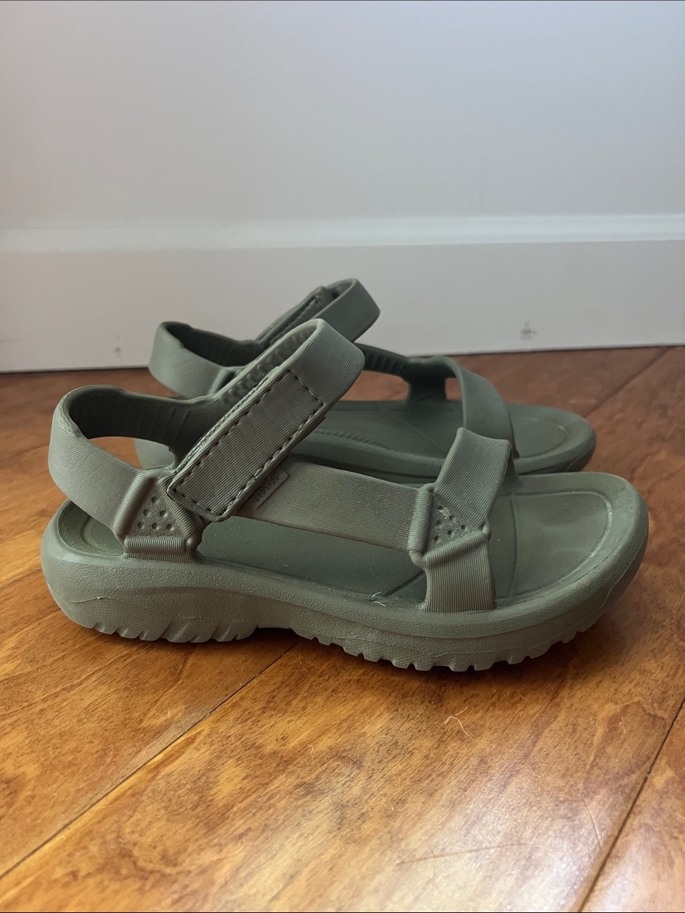 Teva Apreaqua Drift Olive Green rubber Sandals with Adjustable Straps